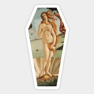 Birth of Venus coffin Sticker